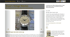 Desktop Screenshot of brucesvintagewatches.com