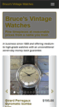 Mobile Screenshot of brucesvintagewatches.com